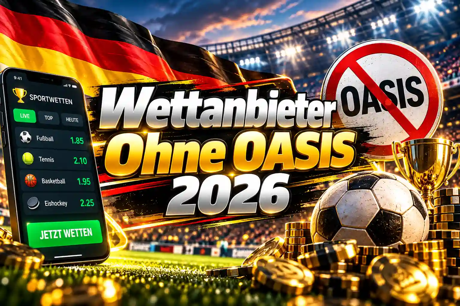 Wettanbieter ohne OASIS 2026 – Sportwetten-Anbieter und Bewertungen im Vergleich